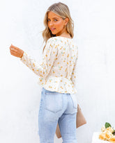 Honduras Floral Tie Front Crop Top